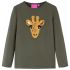 Tricou cu mâneci lungi pentru copii, kaki, 116 GartenMobel Dekor