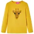 Tricou pentru copii cu mâneci lungi ocru închis 104 GartenMobel Dekor