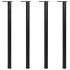 Picioare de masă reglabile pe înălțime, 870 mm, negru, 4 buc. GartenMobel Dekor