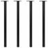 Picioare de masă reglabile pe înălțime 4 buc., negru, 1100 m GartenMobel Dekor