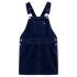 Rochie salopetă pentru copii, velur, bleumarin, 128 GartenMobel Dekor