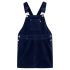 Rochie salopetă pentru copii, velur, bleumarin, 128 GartenMobel Dekor