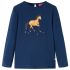 Tricou pentru copii cu mâneci lungi, bleumarin, 92 GartenMobel Dekor