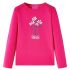 Tricou pentru copii cu mâneci lungi, roz aprins, 92 GartenMobel Dekor