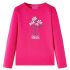 Tricou pentru copii cu mâneci lungi, roz aprins, 92 GartenMobel Dekor