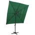 Umbrelă cu 4 niveluri, stâlp aluminiu, roșu bordo, 250x250 cm GartenMobel Dekor