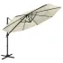 Umbrelă de soare 4 niveluri, stâlp de aluminiu, taupe, 3x3 m GartenMobel Dekor