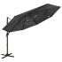 Umbrelă soare cu 4 niveluri, stâlp aluminiu, roșu bordo, 3x3 cm GartenMobel Dekor