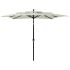 Umbrelă grădină 3 niveluri, stâlp aluminiu, azuriu, 2,5x2,5 m GartenMobel Dekor