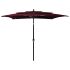 Umbrelă grădină 3 niveluri, stâlp aluminiu, azuriu, 2,5x2,5 m GartenMobel Dekor
