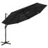 Umbrelă soare cu 4 niveluri, stâlp aluminiu, roșu bordo, 3x3 cm GartenMobel Dekor