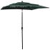 Umbrelă de grădină cu 3 niveluri, stâlp aluminiu, negru, 2x2 m GartenMobel Dekor