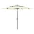 Umbrelă de grădină cu 3 niveluri, stâlp aluminiu, nisipiu, 2 m GartenMobel Dekor