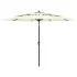 Umbrelă de grădină cu 3 niveluri, stâlp aluminiu, nisipiu, 2 m GartenMobel Dekor