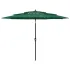 Umbrelă de grădină cu 3 niveluri, stâlp aluminiu, verde, 2,5 m GartenMobel Dekor