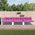 Perne de paleți, 7 buc., model cu frunze, material textil GartenMobel Dekor