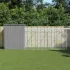 Coteț pui cu incintă gri deschis 165x1067x181cm oțel galvanizat GartenMobel Dekor