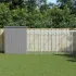 Coteț pui cu incintă gri deschis 165x1067x181cm oțel galvanizat GartenMobel Dekor