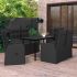 Set mobilier de grădină cu perne, 9 piese, negru GartenMobel Dekor