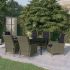 Set mobilier pentru grădină, 7 piese, gri închis GartenMobel Dekor