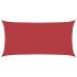 Pânză parasolar, roșu, 3,5x4,5 m, HDPE, 160 g/m² GartenMobel Dekor