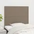 Tăblie de pat gri taupe 200x5x118/128 cm, material textil GartenMobel Dekor