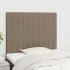 Tăblie de pat gri taupe 160x5x118/128 cm, material textil GartenMobel Dekor