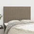 Tăblie de pat gri taupe 160x5x118/128 cm, material textil GartenMobel Dekor