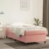 Cadru de pat cu arcuri, roz, 120x200 cm, catifea GartenMobel Dekor