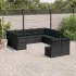 Set canapele de grădină cu perne, 11 piese, gri, poliratan GartenMobel Dekor