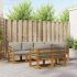 Set de canapele de exterior 7 pcs Gri natural și deschis GartenMobel Dekor