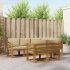 Set de canapele de exterior 7 pcs Gri natural și deschis GartenMobel Dekor