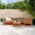 Set mobilier relaxare grădină&perne 6 piese alb lemn masiv pin GartenMobel Dekor