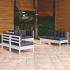 Set mobilier de grădină cu perne, 6 piese, lemn masiv de pin GartenMobel Dekor