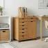 Cabinet mobil Gri 63,5 x 39 x 65,5 cm Lemn de pin masiv GartenMobel Dekor