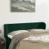 Tăblie pat cu aripioare verde închis 147x23x118/128 cm catifea GartenMobel Dekor