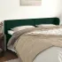 Tăblie pat cu aripioare verde închis 147x23x118/128 cm catifea GartenMobel Dekor