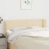 Tăblie de pat cu aripioare maro închis 147x23x78/88 cm textil GartenMobel Dekor