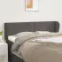 Tăblie de pat cu aripioare negru 147x23x78/88cm piele ecologică GartenMobel Dekor