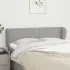 Tăblie de pat cu aripioare maro închis 147x23x78/88 cm textil GartenMobel Dekor