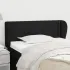 Tăblie de pat cu aripioare maro închis 103x23x78/88 cm textil GartenMobel Dekor