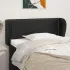 Tăblie de pat cu aripioare, negru, 147x23x118/128 cm, piele eco GartenMobel Dekor
