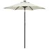 Umbrelă de soare cu lumini LED, negru, 200x211 cm, aluminiu GartenMobel Dekor