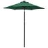 Umbrelă de soare cu lumini LED, negru, 200x211 cm, aluminiu GartenMobel Dekor