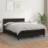 Pat box spring cu saltea, negru, 90x200 cm, piele ecologică GartenMobel Dekor