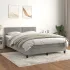 Pat box spring cu saltea, verde închis, 80x220 cm, catifea GartenMobel Dekor