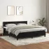 Pat box spring cu saltea, gri închis, 160x200 cm, catifea GartenMobel Dekor