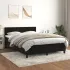 Pat box spring cu saltea, gri închis, 140x200 cm, catifea GartenMobel Dekor