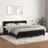 Pat box spring cu saltea, gri închis, 160x200 cm, catifea GartenMobel Dekor