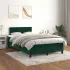 Pat box spring cu saltea, gri închis, 120x200 cm, catifea GartenMobel Dekor